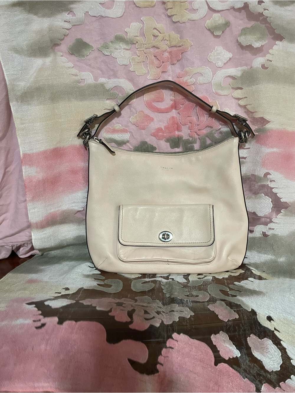 Coach Legacy Courtney hobo bag blush pink